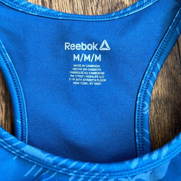Women’s Reebok sports bra size M medium yoga stretch comfy running athletic pad - Picture 3 of 10